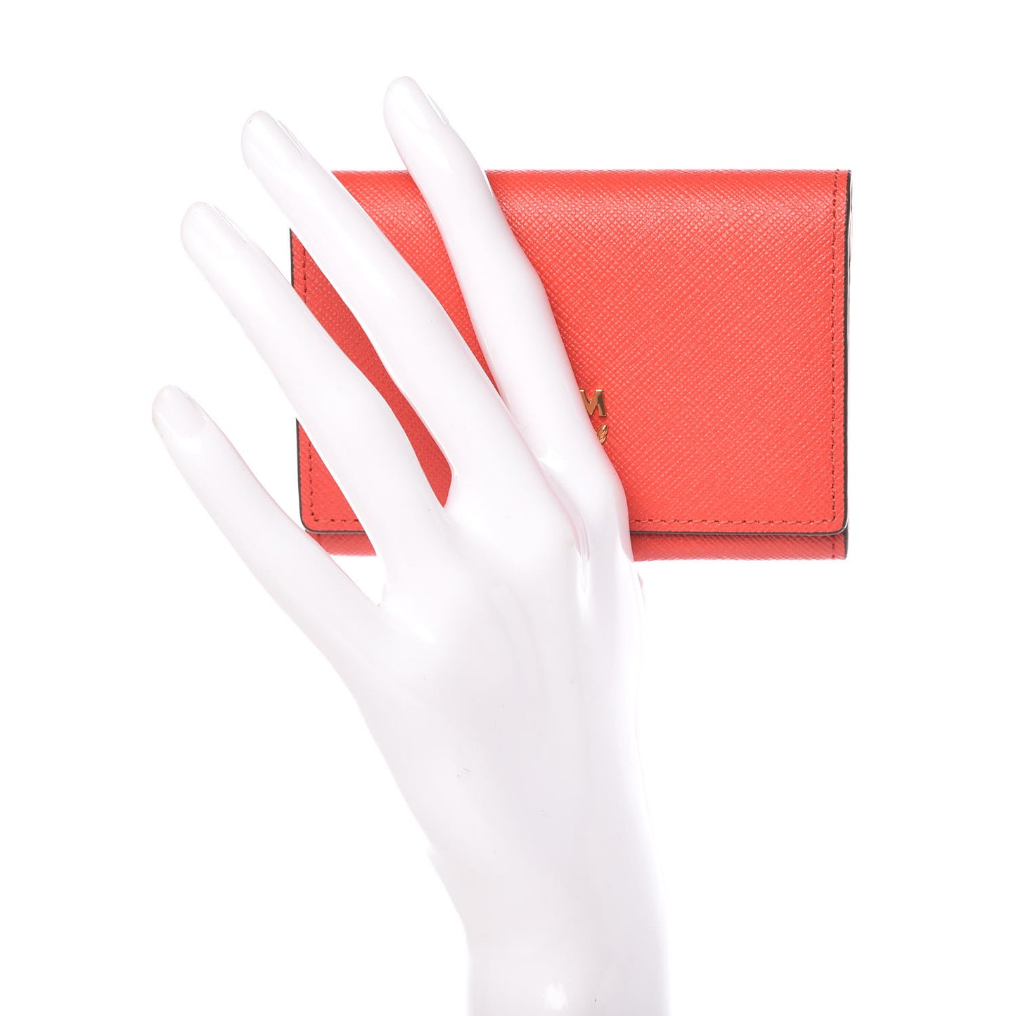 Saffiano Snap Card Wallet Poppy Red