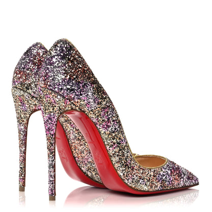 Christian Louboutin Glitter So Kate 120 Pumps 37 Rosette Gold 4 of 7