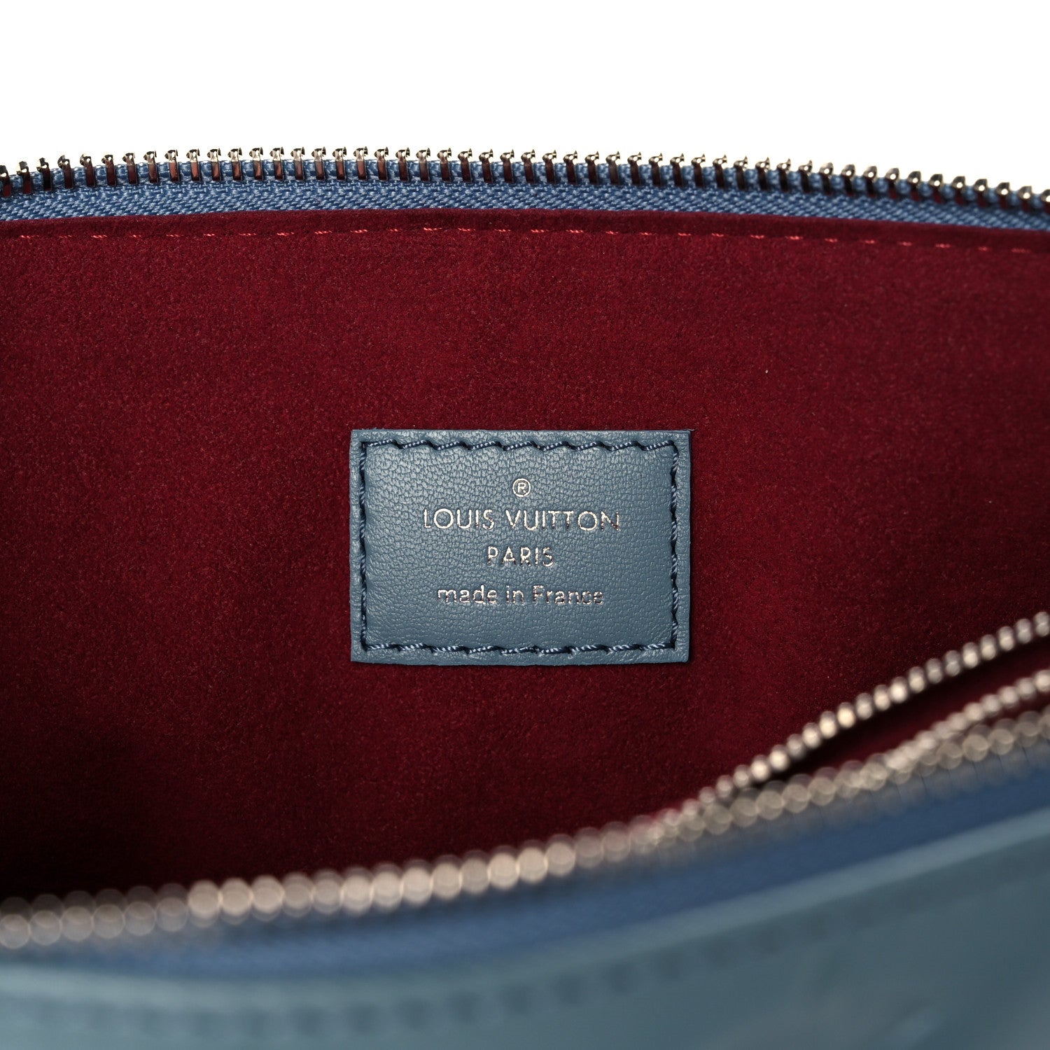 Louis Vuitton Lambskin Embossed Monogram Coussin PM Blue Glacier 6 of 9