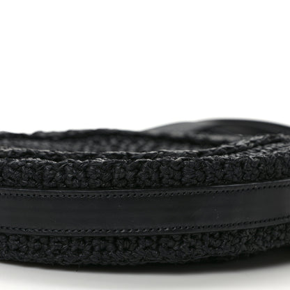 Saint Laurent Raffia Sac Round Black 8 of 8