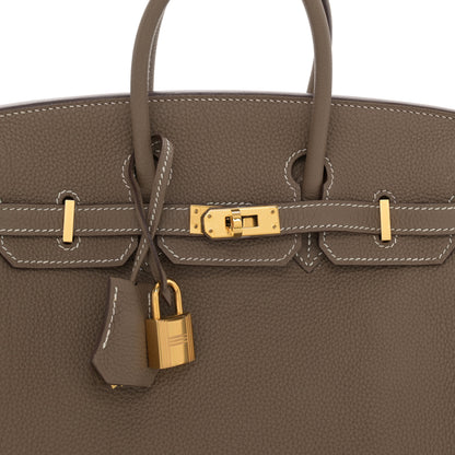 Hermes Togo Birkin 25 Etoupe 8 of 16