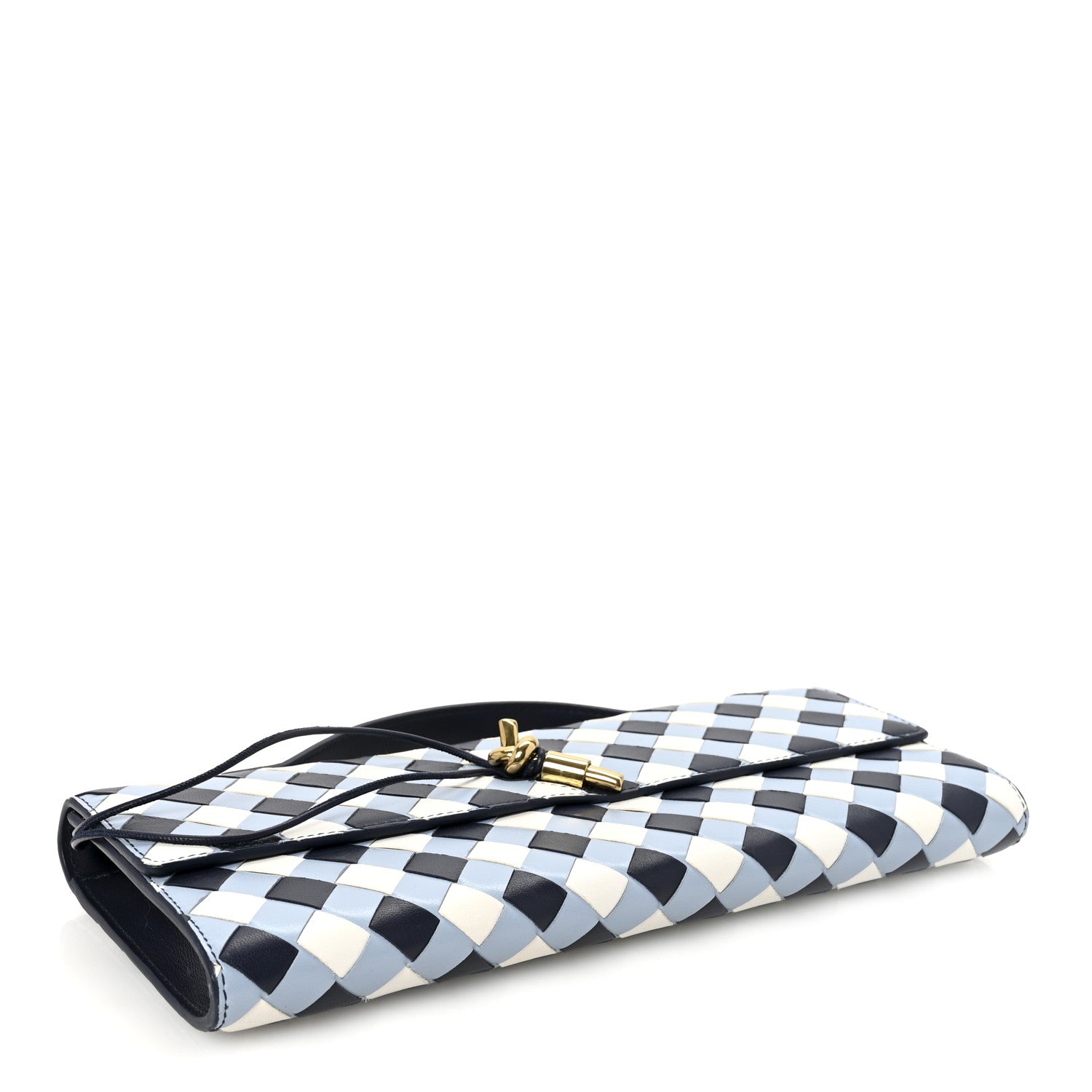 Bottega Veneta Nappa Intrecciato Long Andiamo Top Handle Clutch Abyss Ice White 4 of 6