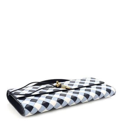 Bottega Veneta Nappa Intrecciato Long Andiamo Top Handle Clutch Abyss Ice White 4 of 6