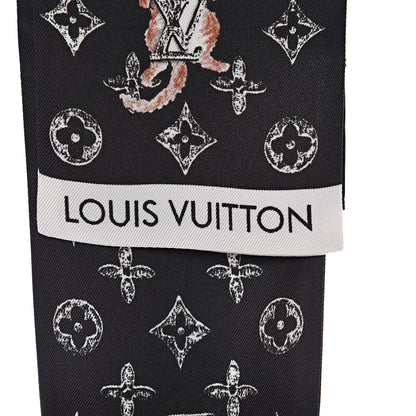 Louis Vuitton Silk Catogram Classic Bandeau Black 4 of 4