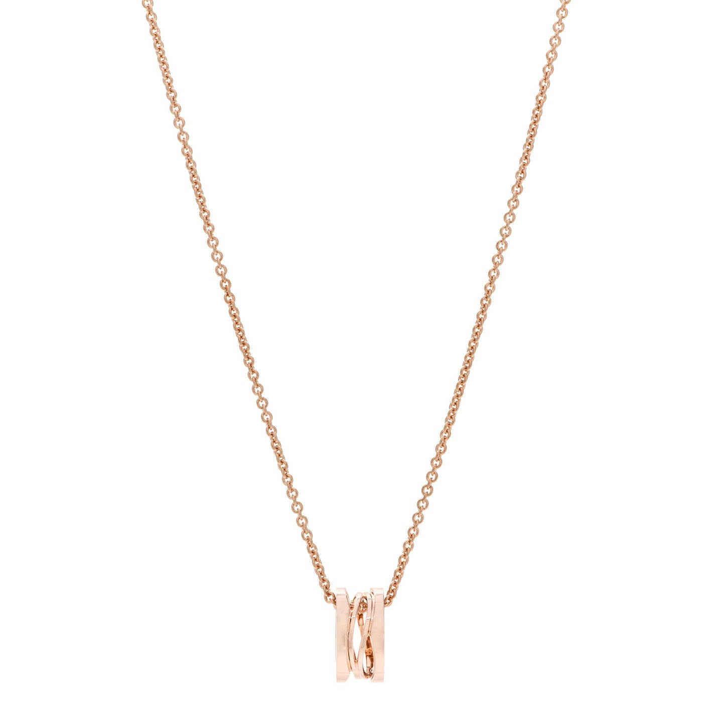 18K Rose Gold B.Zero1 Open Legends Pendant Necklace