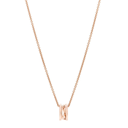 Bulgari 18K Rose Gold B.Zero1 Open Legends Pendant Necklace 1 of 8