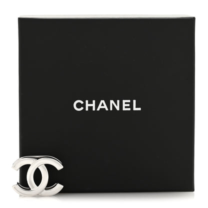Chanel Metal CC Scarf Ring Silver 4 of 4