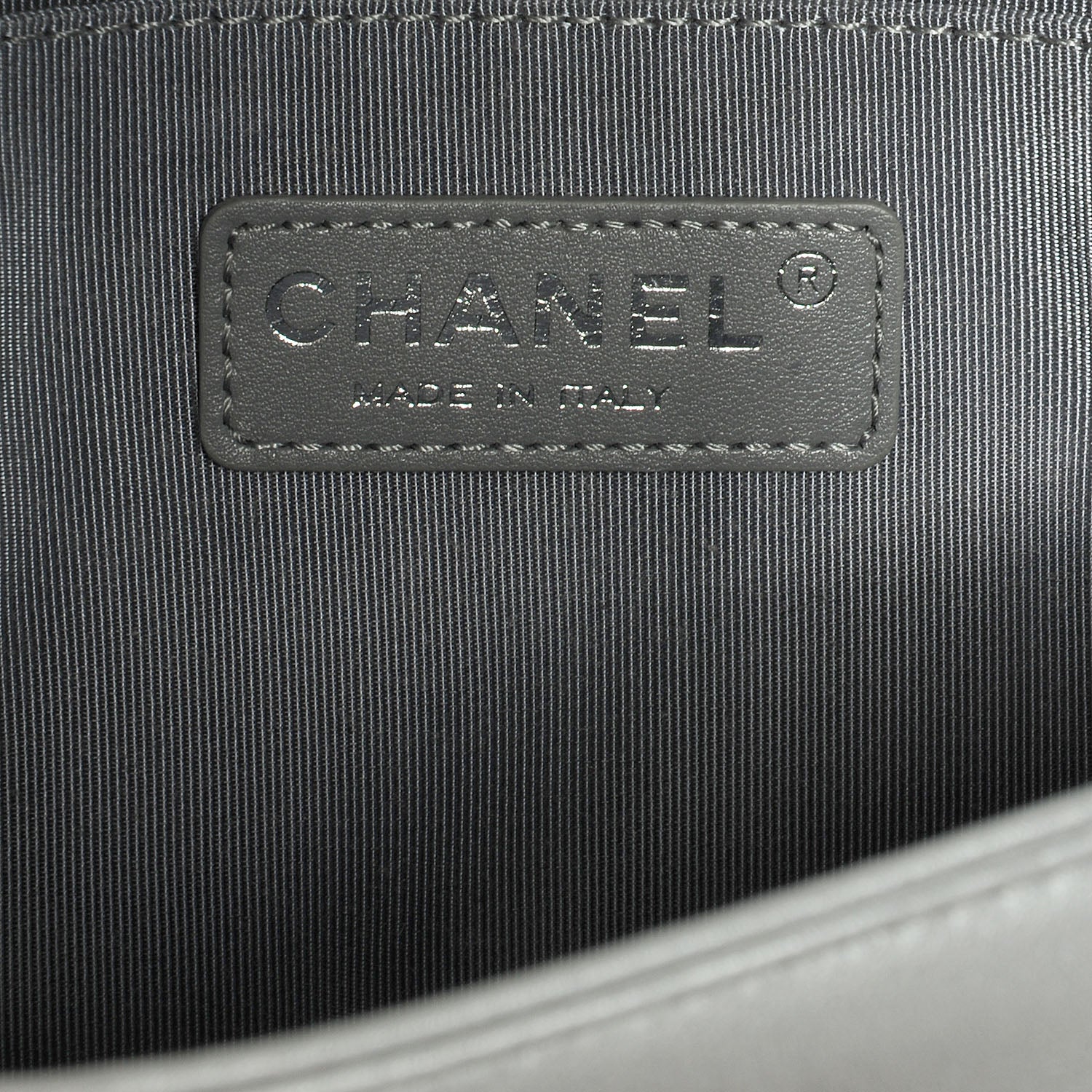 Chanel Metallic Calfskin Quilted Medium Boy Flap Silver 9 of 10