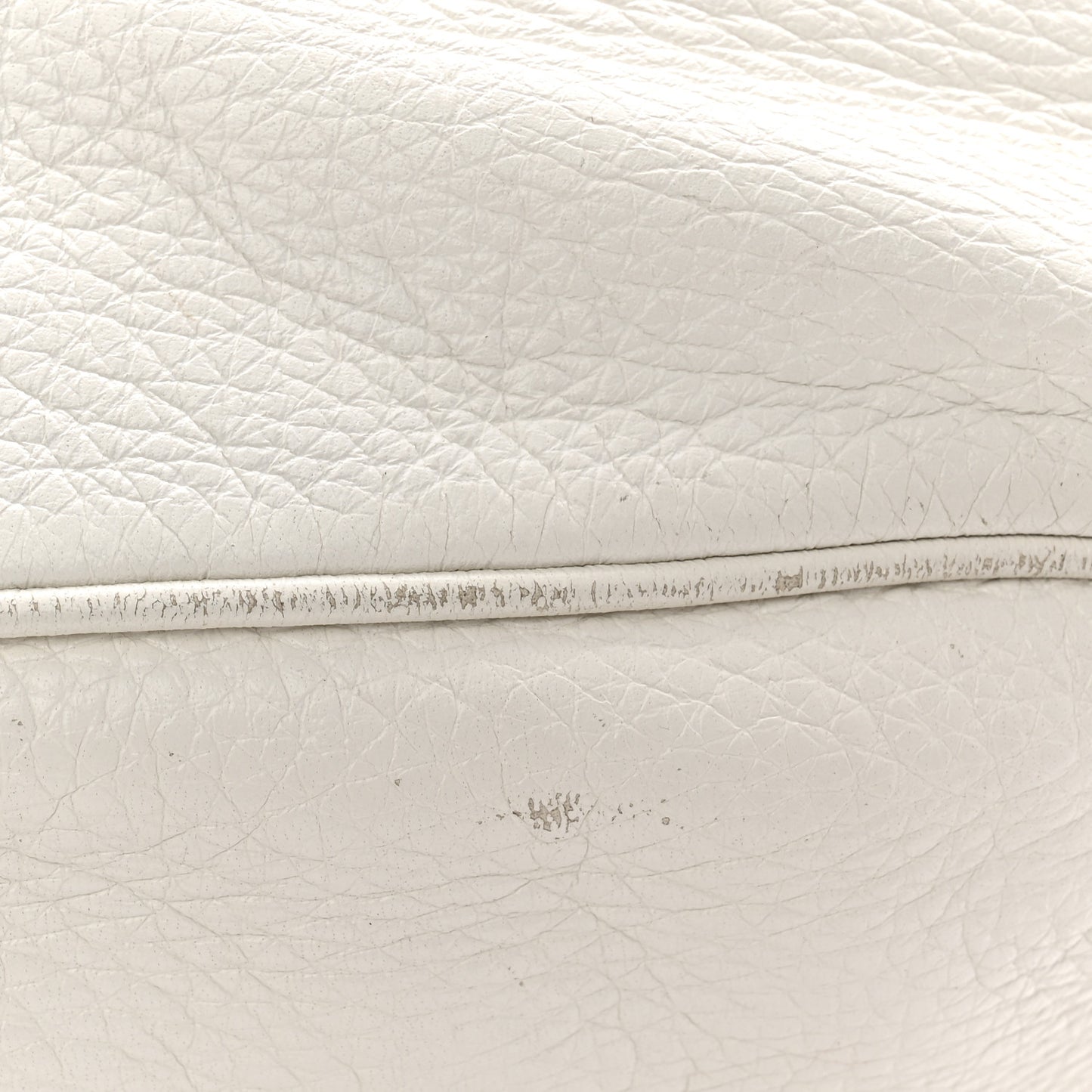 Cervo Intrecciato Shoulder Bag White