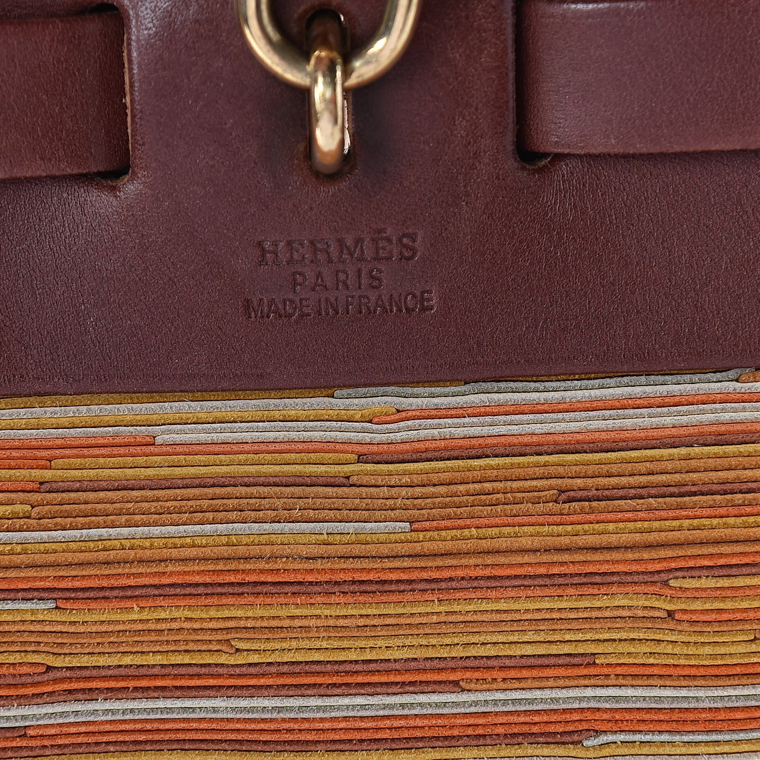 Hermes Barenia Vibrato Herbag 30 PM Orange 7 of 10