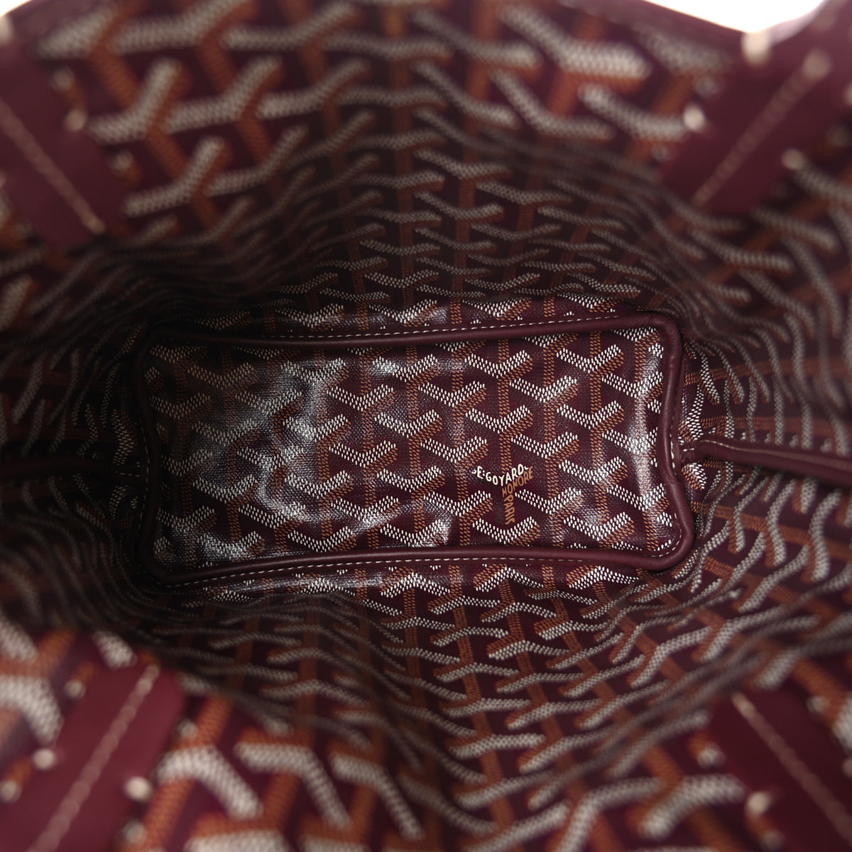 Goyard Goyardine Reversible Mini Anjou Burgundy 8 of 17
