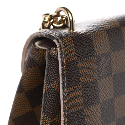 Louis Vuitton Damier Ebene Caissa Clutch Rose Ballerine 10 of 13