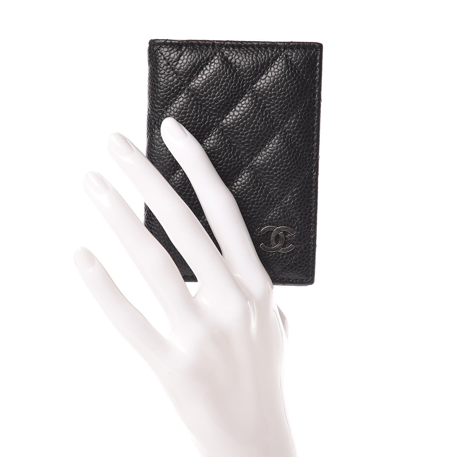 Chanel Caviar Quilted Card Holder Wallet Black 2 of 8