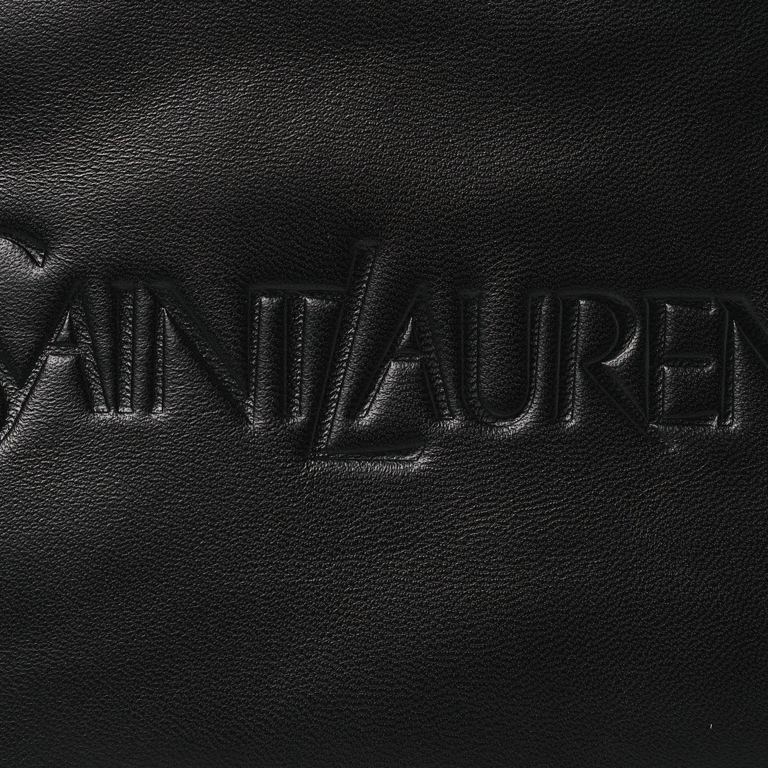 Saint Laurent Lambskin Large Puffy Pouch Black 8 of 12