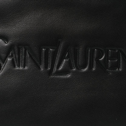 Saint Laurent Lambskin Large Puffy Pouch Black 8 of 12