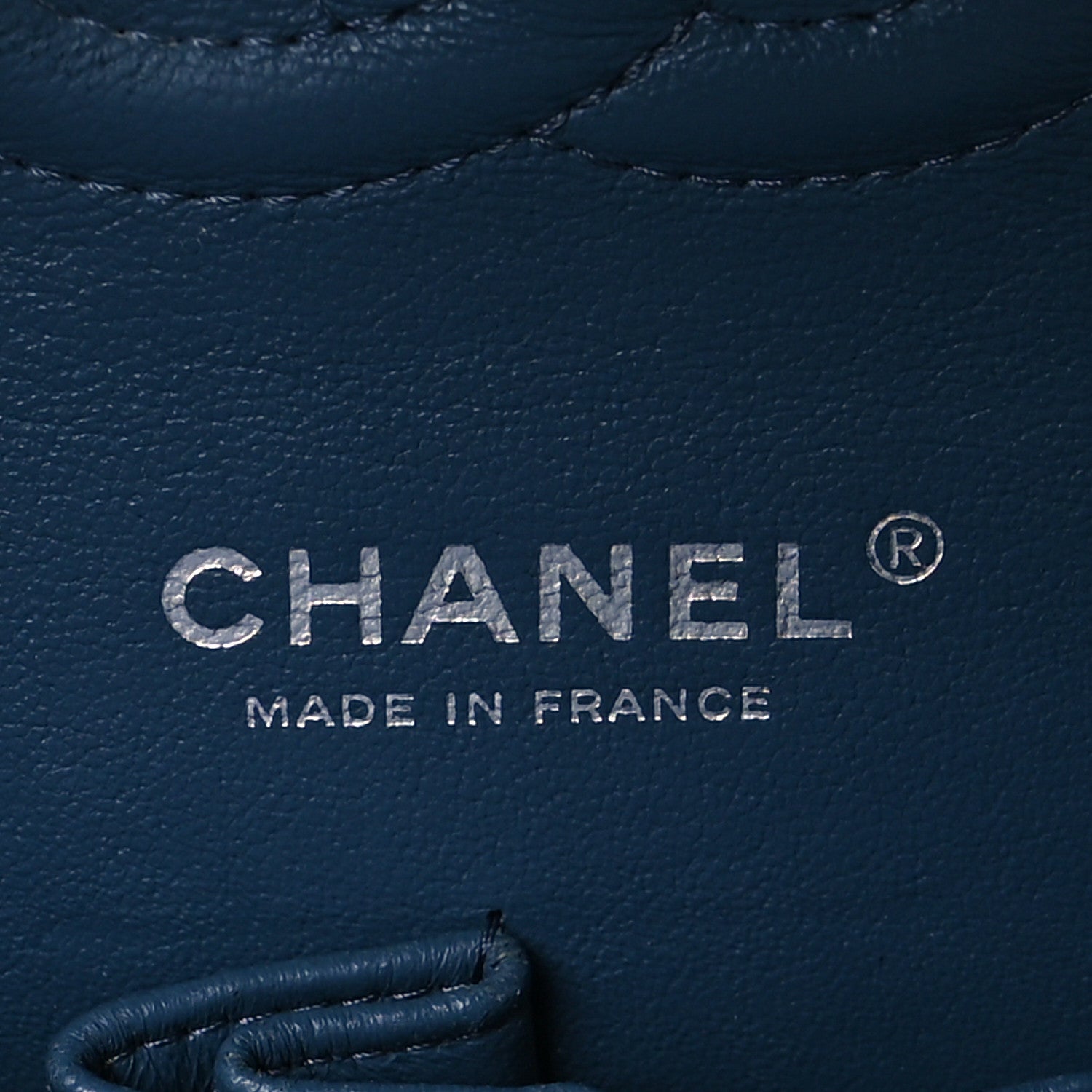 Chanel Caviar Quilted Medium Double Flap Blue 5 of 9