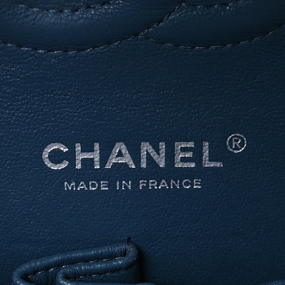 Chanel Caviar Quilted Medium Double Flap Blue 5 of 9