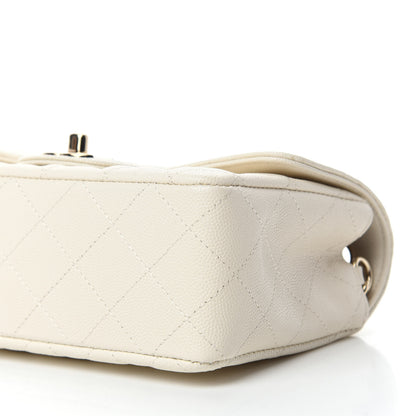 Chanel Caviar Quilted Mini Rectangular Flap White 7 of 11