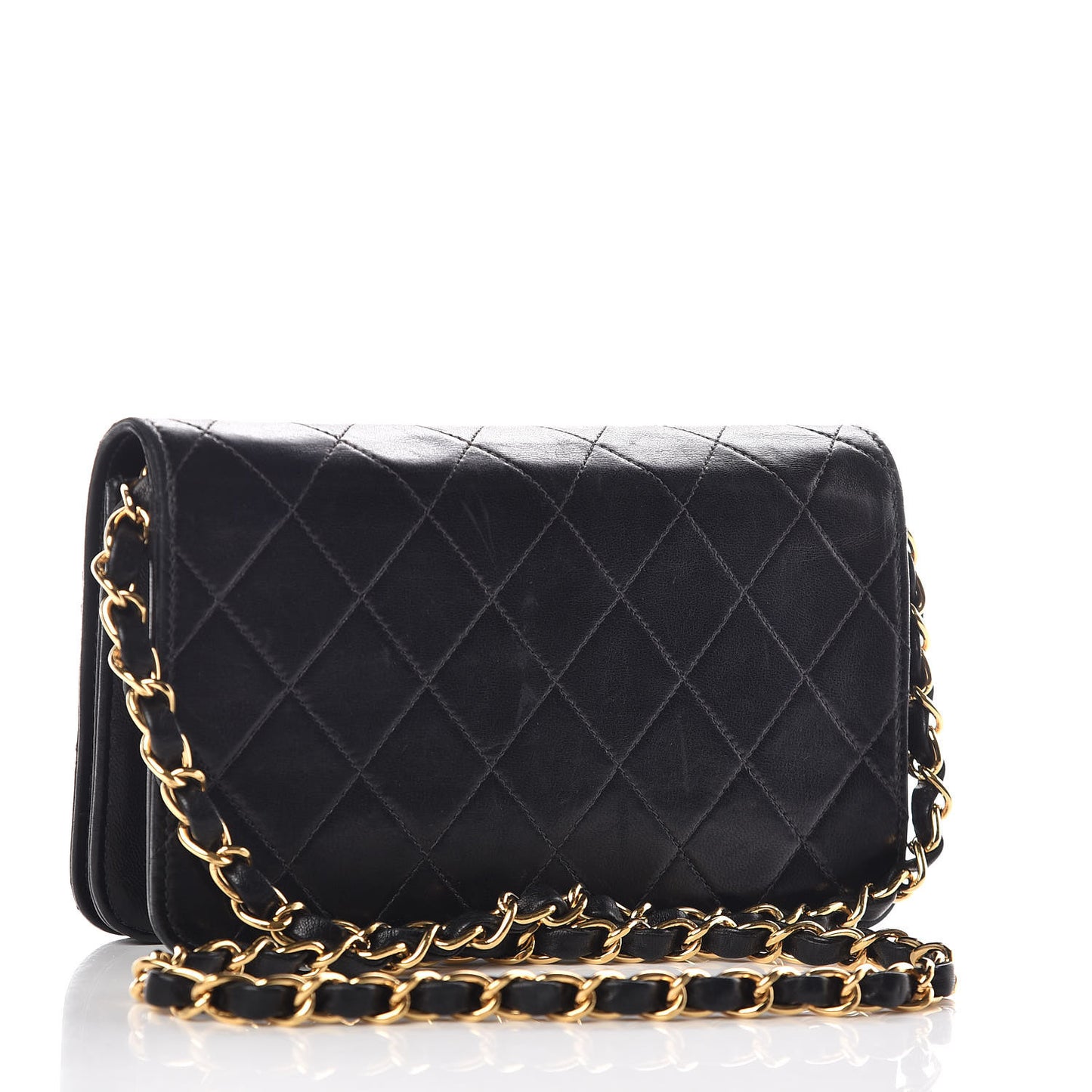 Lambskin Quilted Mini Flap Black