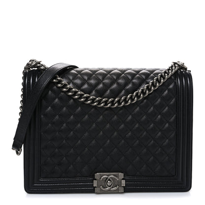 Chanel Caviar Quilted Large Boy Flap Black 1 of 10