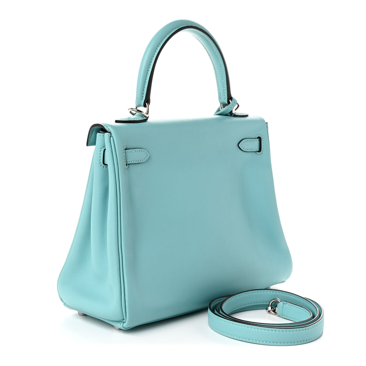 Hermes Swift Kelly Retourne 25 Bleu Atoll 3 of 10