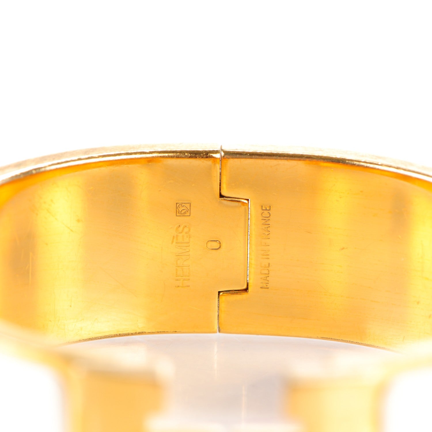 Hermes Enamel Wide Clic Clac H Bracelet PM Craie 4 of 4