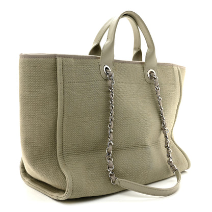 Chanel Mixed Fibers Medium Deauville Tote Grey 4 of 12