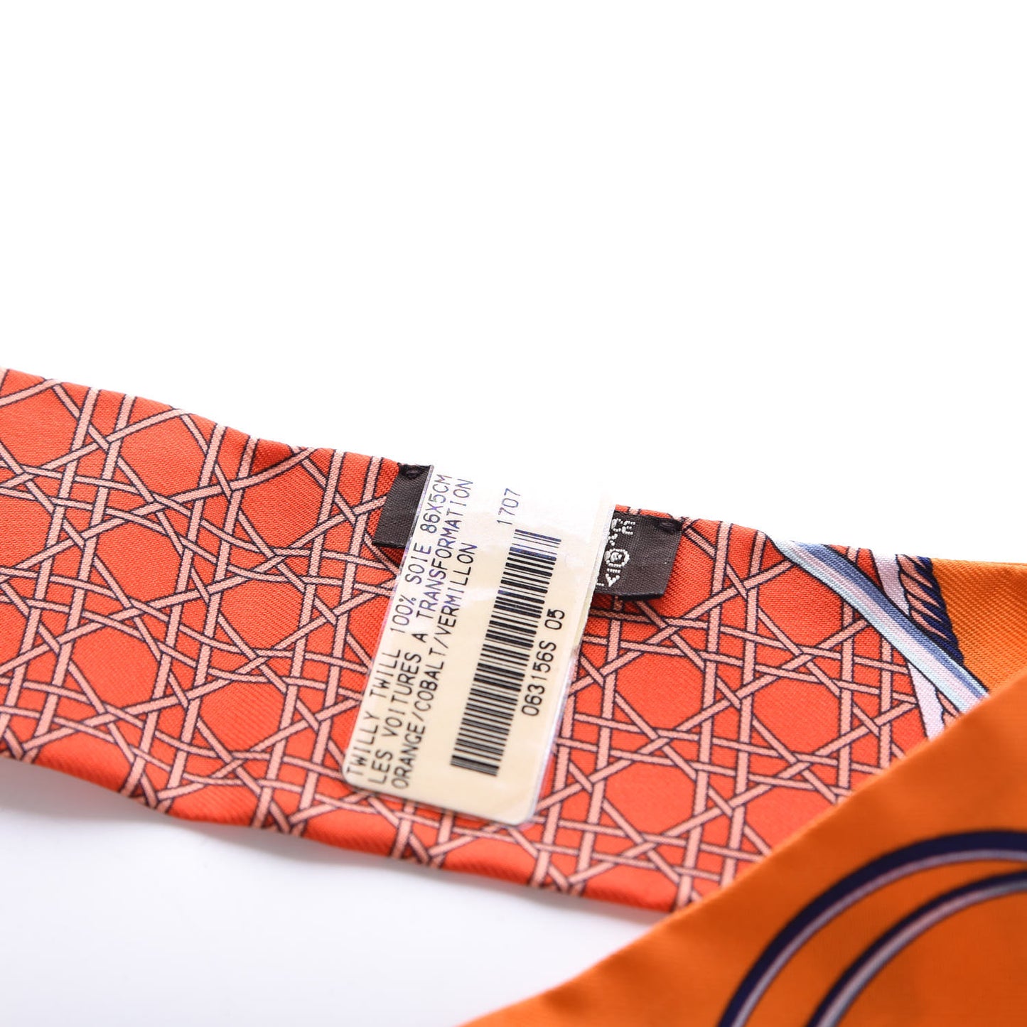 Silk Les Voitures A Transformation Twilly Orange Cobalt Vermillon