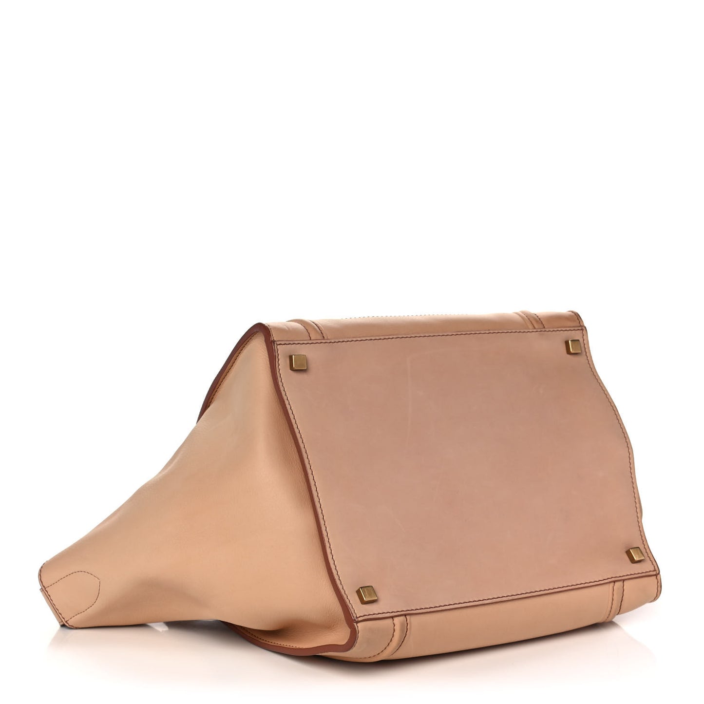 Supple Calfskin Medium Phantom Luggage Flesh