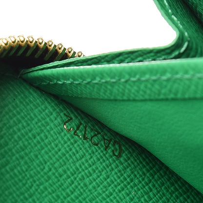 Louis Vuitton Monogram Kusama Pumpkin Dots Zippy Wallet Green 7 of 7
