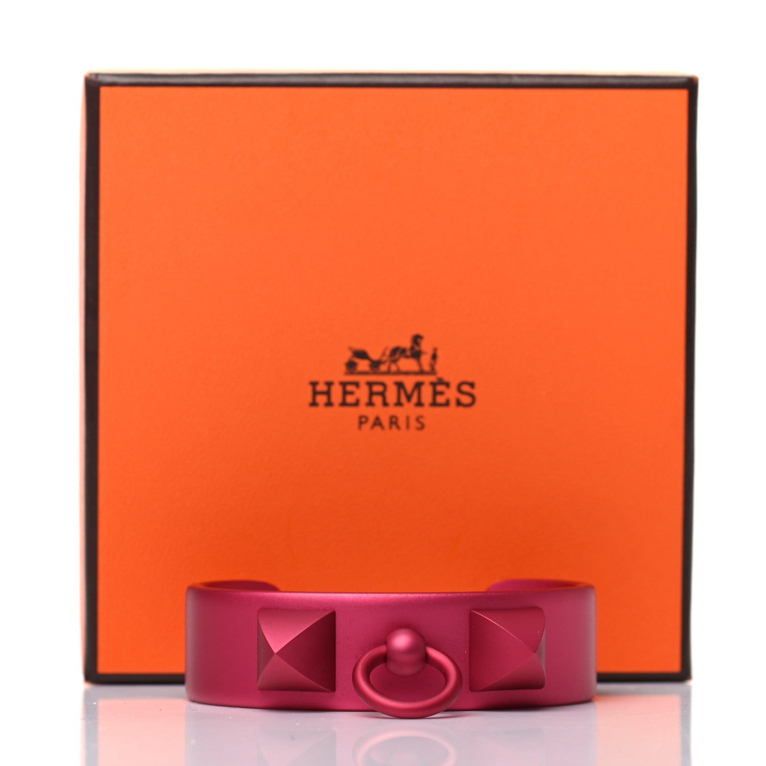 Hermes Aluminium Sunset Medor Bracelet T2 Rose Couture 5 of 5