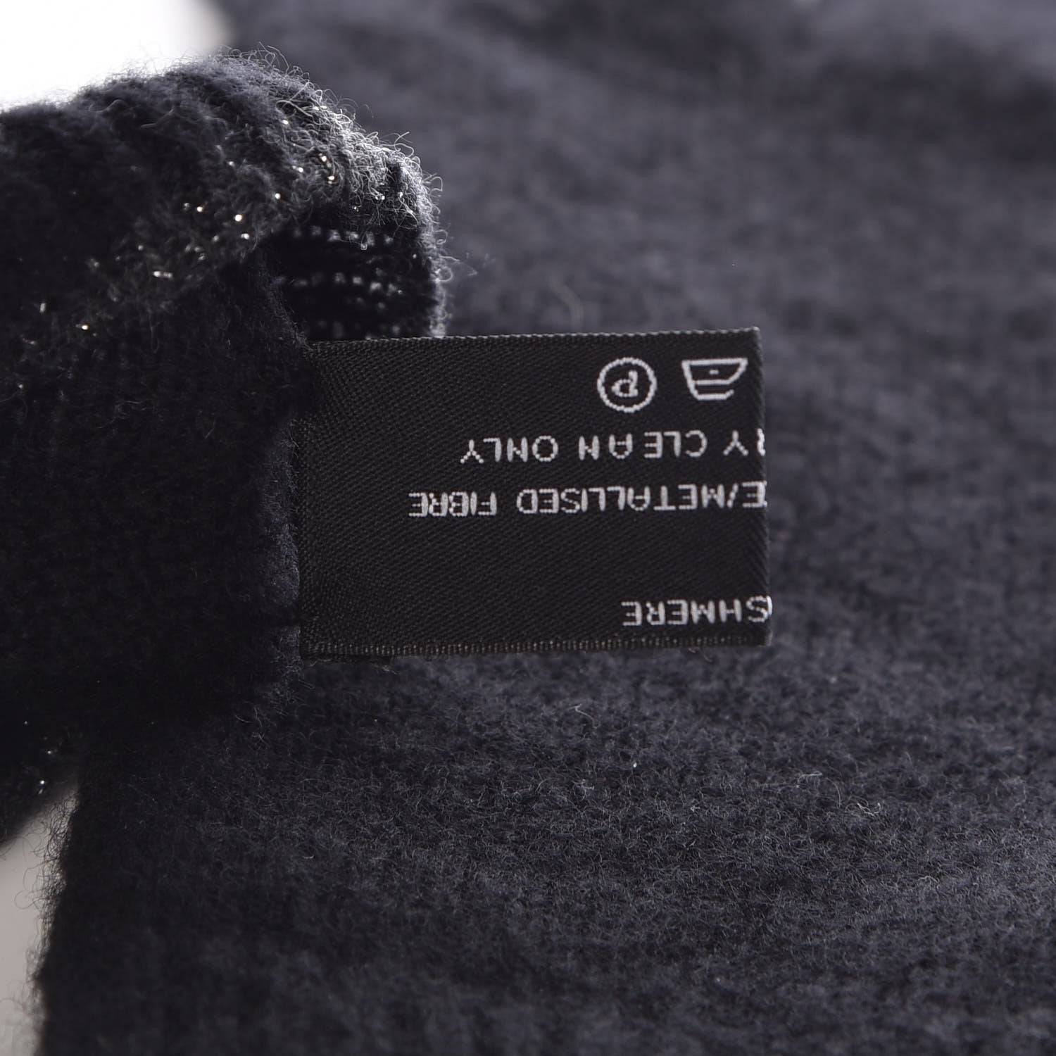 Chanel Cashmere Silk CC Gloves Black 4 of 8