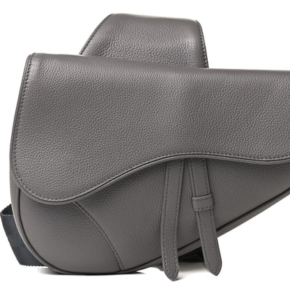Christian Dior Calfskin Mens Saddle Bag Grey 11 of 15
