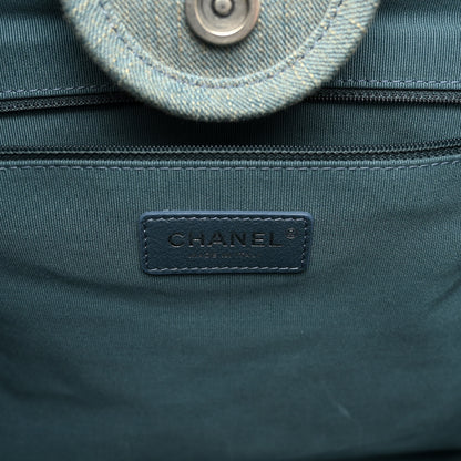 Chanel Denim Medium Deauville Tote Light Blue 7 of 11