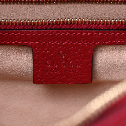 Gucci GG Supreme Monogram Flora Web Small Ophidia Top Handle Shoulder Bag Hibiscus Red 7 of 8