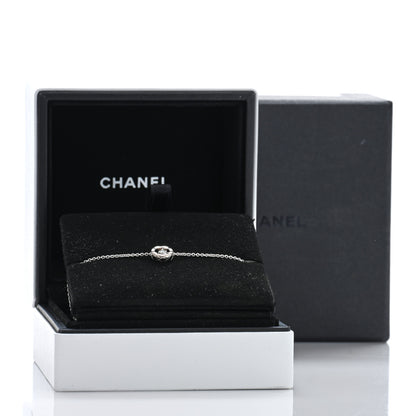 Chanel 18K White Gold Diamond Coco Crush Station Bracelet 4 of 4