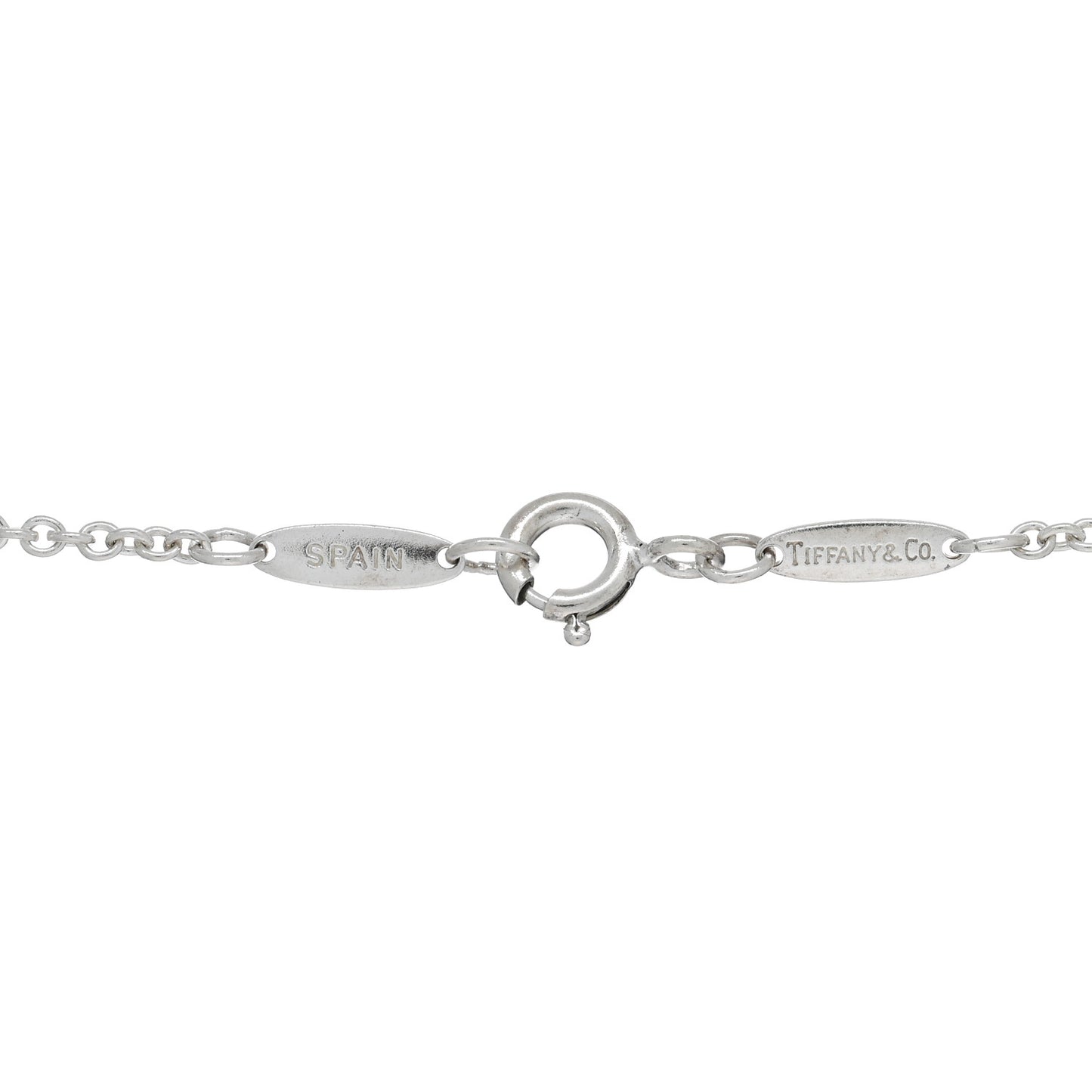 Sterling Silver 22mm Elsa Peretti Open Heart Pendant Necklace