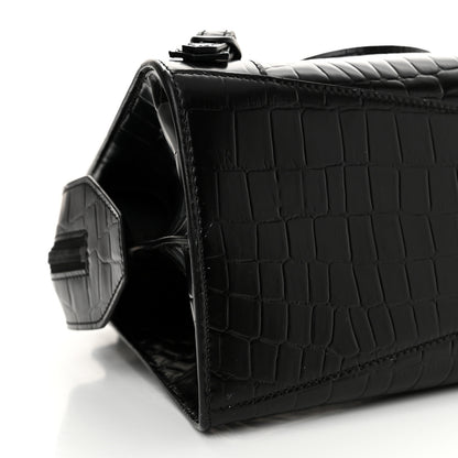 Balenciaga Semi Shiny Calfskin Crocodile Embossed Neo Classic Black Hardware S City Black 9 of 12