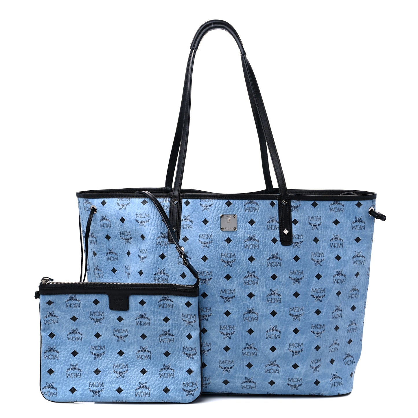 Visetos Large Project Reversible Shopper Tote Munich Blue