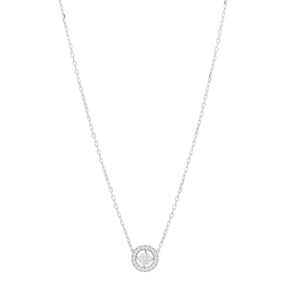 Boucheron 18K White Gold Diamond .59ct Ava Pendant Necklace 1 of 5