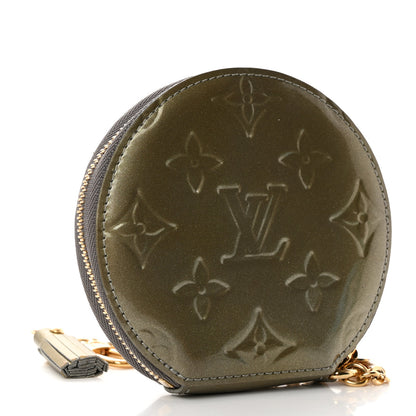 Louis Vuitton Vernis Animania Coq Rooster Round Coin Purse Gris Art Deco 3 of 7