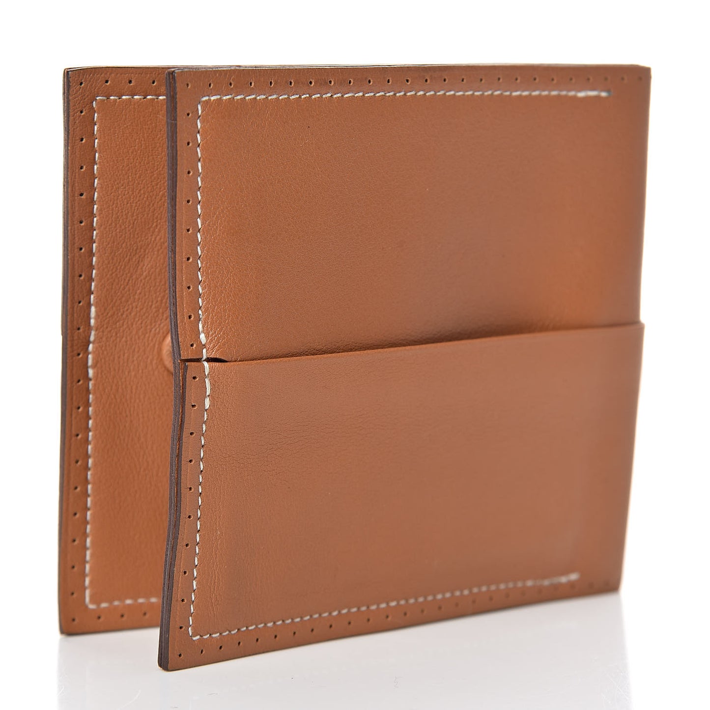 Swift Perforated Billfold Wallet Gold