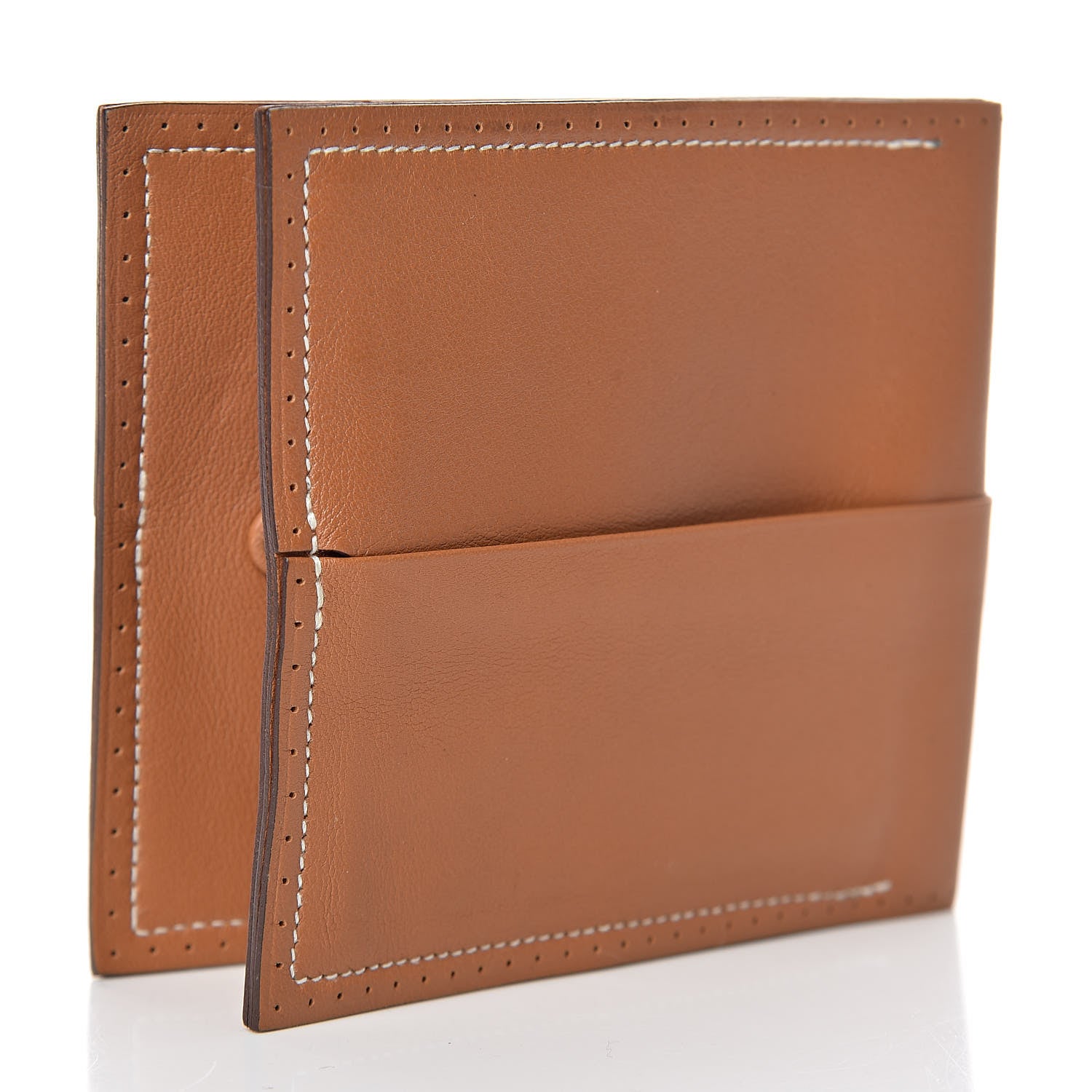 Hermes Swift Perforated Billfold Wallet Gold 3 of 6