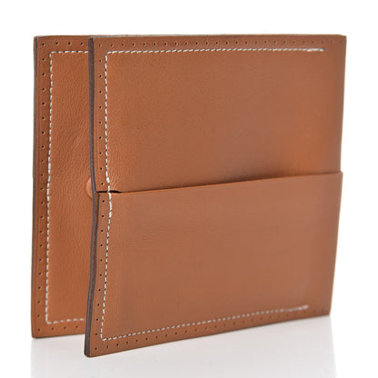 Hermes Swift Perforated Billfold Wallet Gold 3 of 6