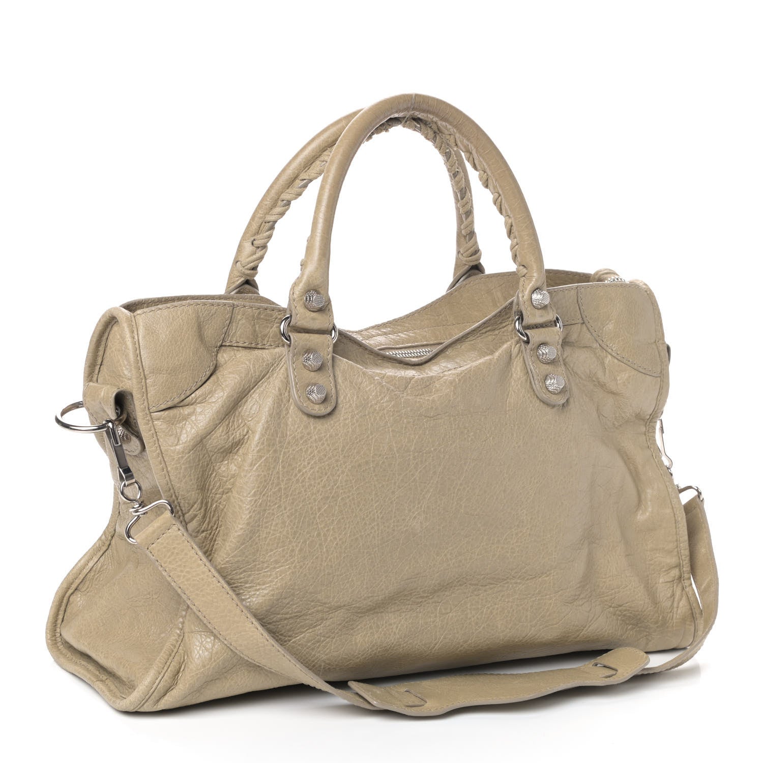 Balenciaga Agneau Giant 12 Silver Hardware City Latte Beige 2 of 4