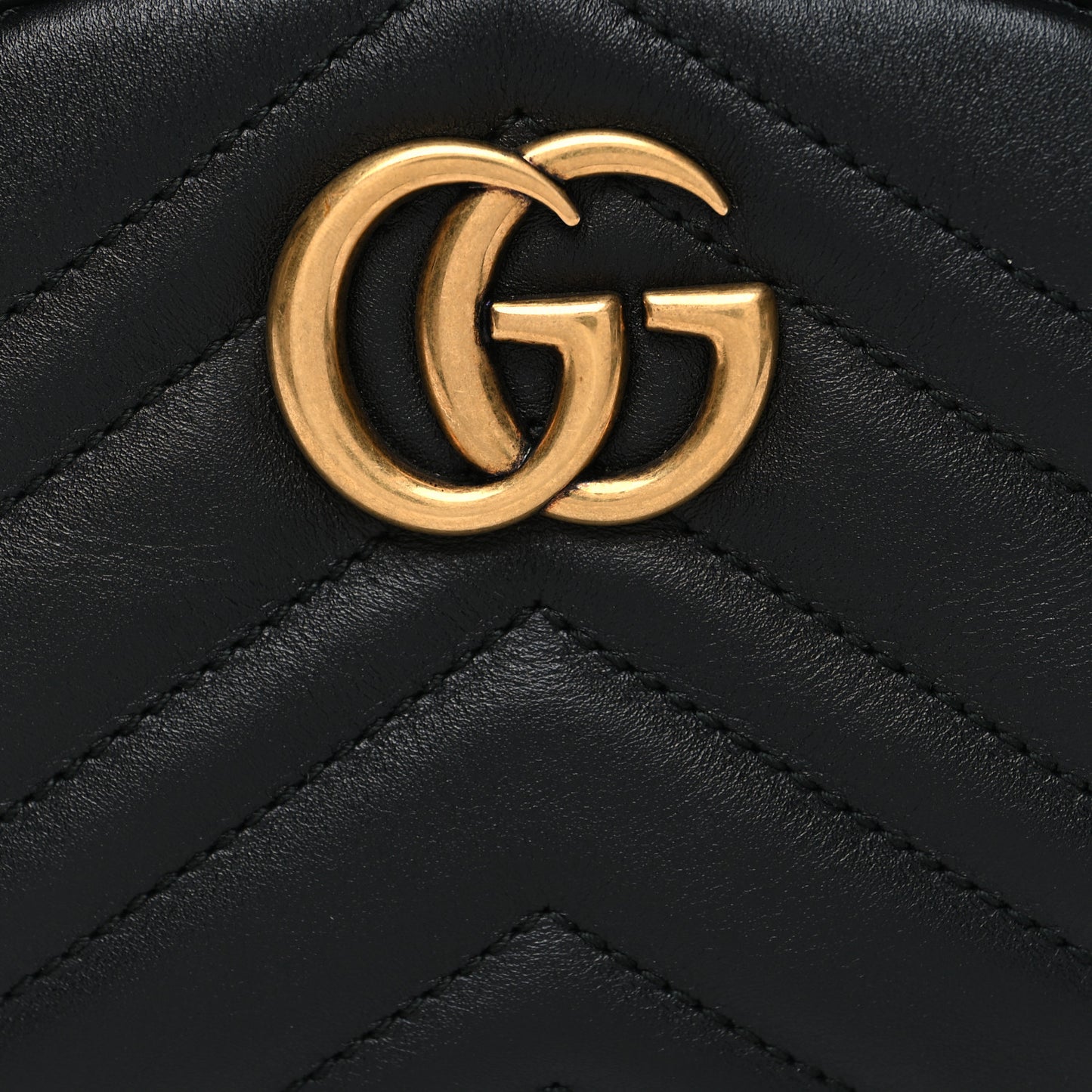 Calfskin Matelasse GG Marmont Belt Bag 85 34 Black
