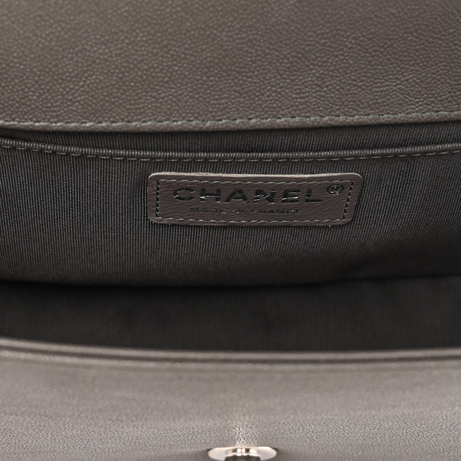 Chanel Caviar Quilted Medium Boy Flap Grey 6 of 11