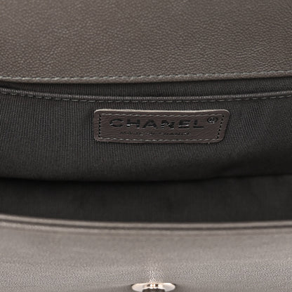Chanel Caviar Quilted Medium Boy Flap Grey 6 of 11
