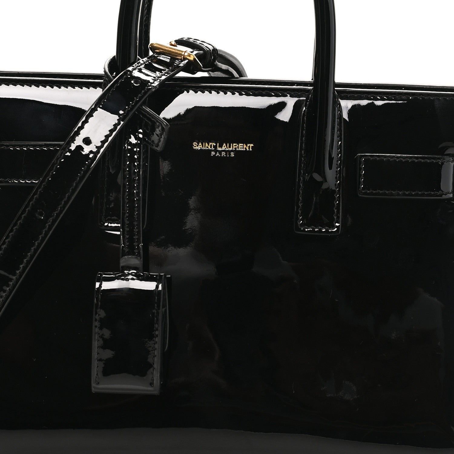 Saint Laurent Patent Nano Sac de Jour Black Black 7 of 10
