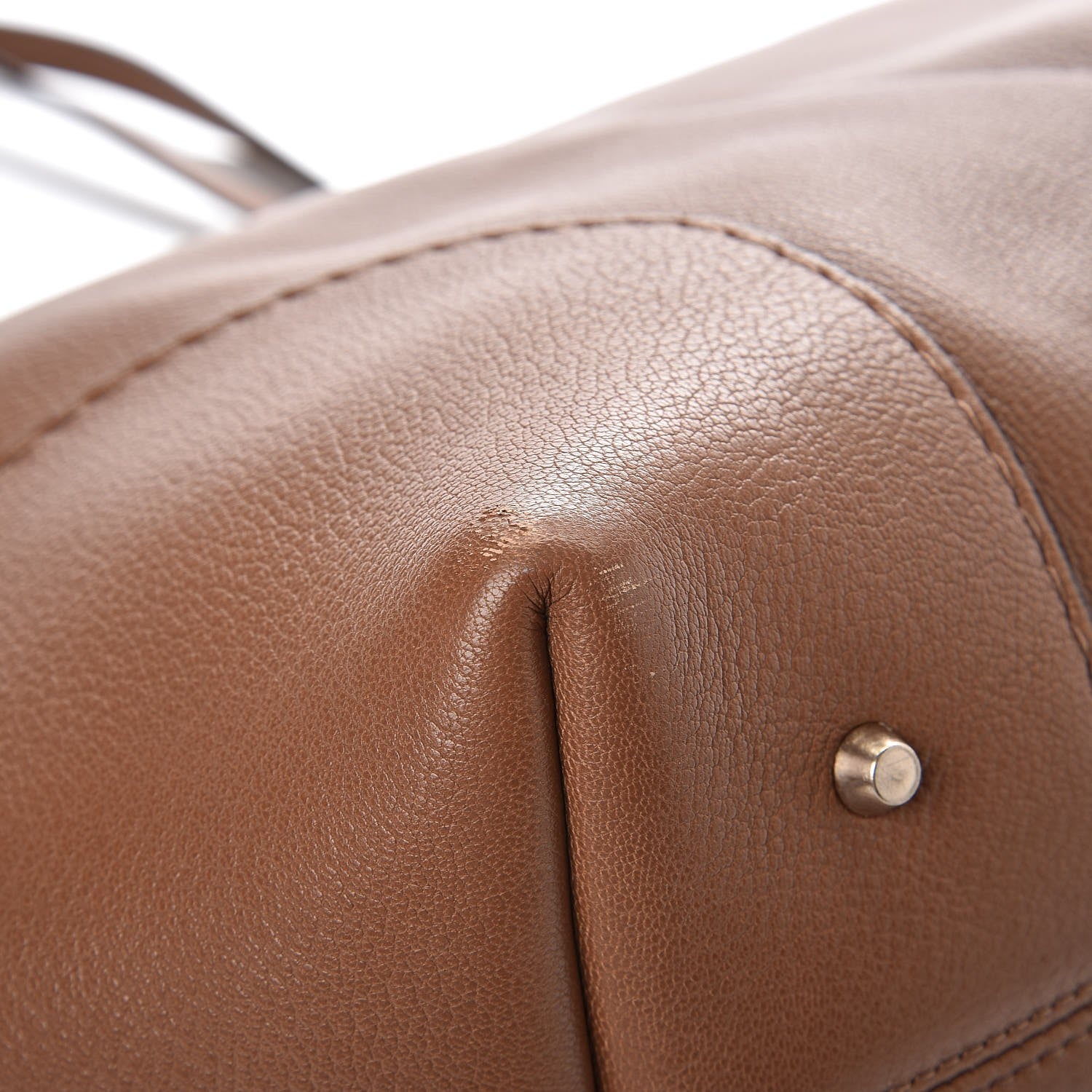 Lanvin Grained Calfskin Shopper Tote Brown 9 of 12